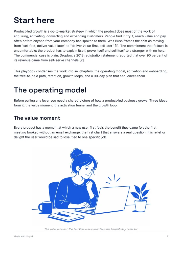 Page 3 of The Product-Led Growth Playbook.