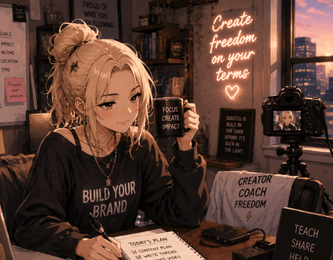 A creator building their email list